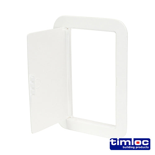 Timloc Access Panel Plastic Hinged White - 155 x 235mm Image