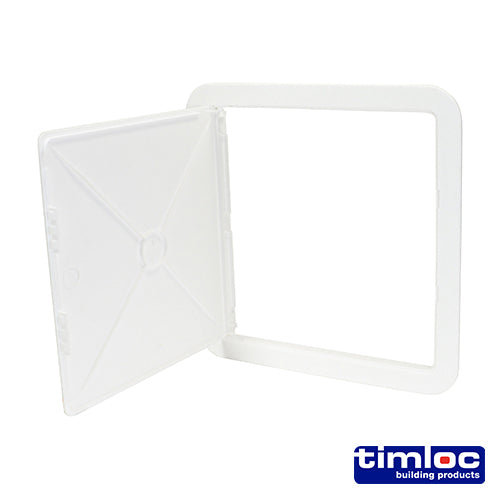 Timloc Access Panel Plastic Hinged White - 305 x 305mm Image