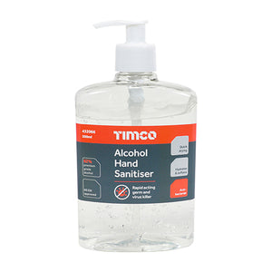 Alcohol Hand Sanitiser Gel Pump Bottle Kills 99.99% of Bacteria Moisturising Medical Grade Antibacterial - 500ml
 Image