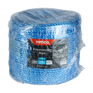 Blue Polypropylene Rope Long Coil - 8mm x 220m Image