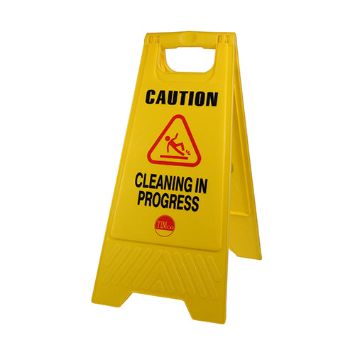 Caution Cleaning in Progress A-Frame Safety Sign  - 610 x 300 x 30 Image
