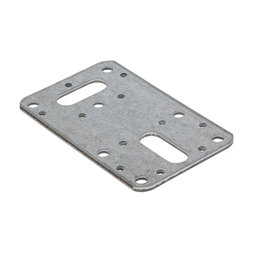 Flat Connector Plates Galvanised - 62 x 100 Image