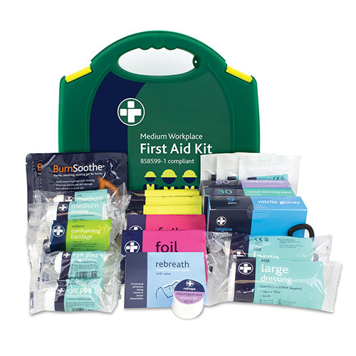 Workplace First Aid Kit British Standard Compliant - Medium Image