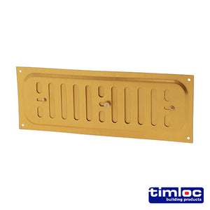 Timloc Hit and Miss Louvre Vent Brass Anodised - 242 x 89mm Image