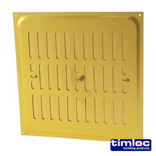 Timloc Hit and Miss Louvre Vent Brass Anodised - 242 x 242mm Image