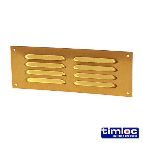 Timloc Louvre Grille Vent Brass Anodised - 242 x 89mm Image