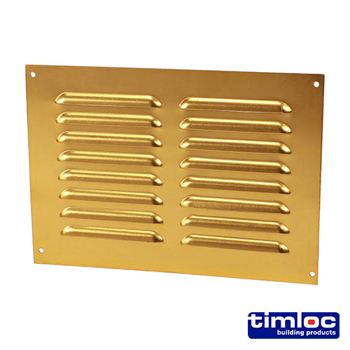 Timloc Louvre Grille Vent Brass Anodised - 242 x 165mm Image