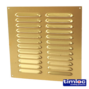 Timloc Louvre Grille Vent Brass Anodised - 242 x 242mm Image
