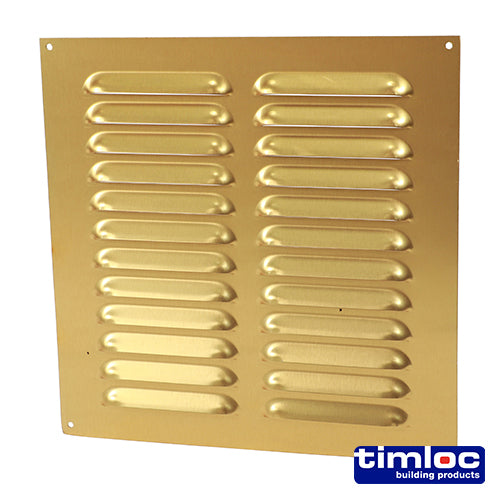 Timloc Louvre Grille Vent Brass Anodised - 242 x 242mm Image