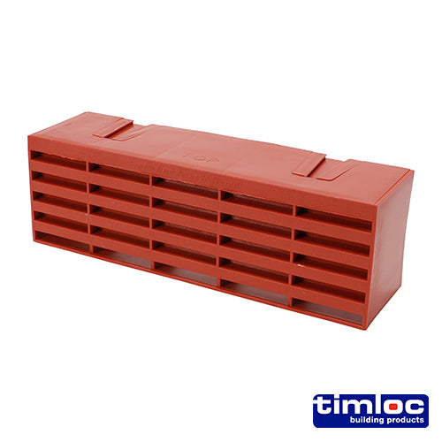 Timloc Airbrick Plastic Terracotta - 215 x 69 x 60mm Image