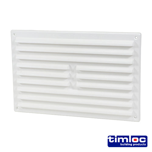 Timloc Louvre Grille Vent Flyscreen White - 242 x 165mm Image