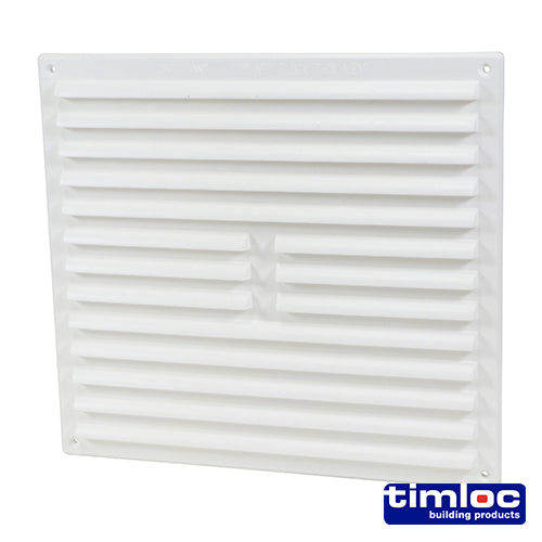 Timloc Louvre Grille Vent Flyscreen White - 242 x 242mm Image