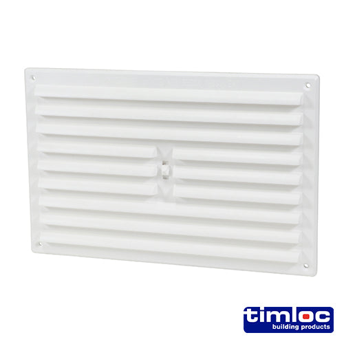 Timloc Hit and Miss Grille Vent White - 242 x 165mm Image