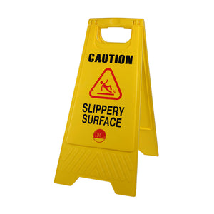 Caution Slippery Surface A-Frame Safety Sign  - 610 x 300 x 30 Image