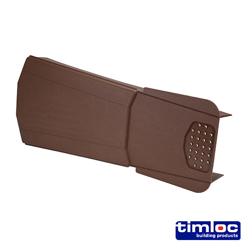 Timloc Dry Verge Unit Brown - 405 x 95/160mm Image