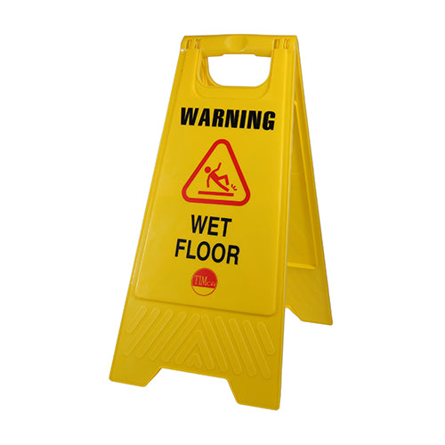Warning Wet Floor A-Frame Safety Sign  - 610 x 300 x 30 Image