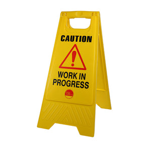 Caution Work in Progress A-Frame Safety Sign  - 610 x 300 x 30 Image