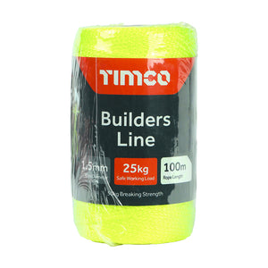 Nylon Builders Line Yellow - 1.5mm x 100m Image