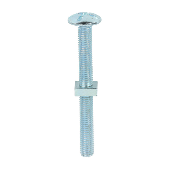Roofing Bolts & Square Nuts Silver - M8 x 80 Image