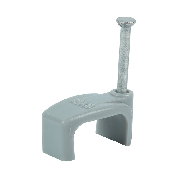 Flat & Twin Cable Clips Grey - To fit 10.0mm Image
