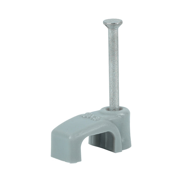 Flat & Twin Cable Clips Grey - To fit 1.5mm Image