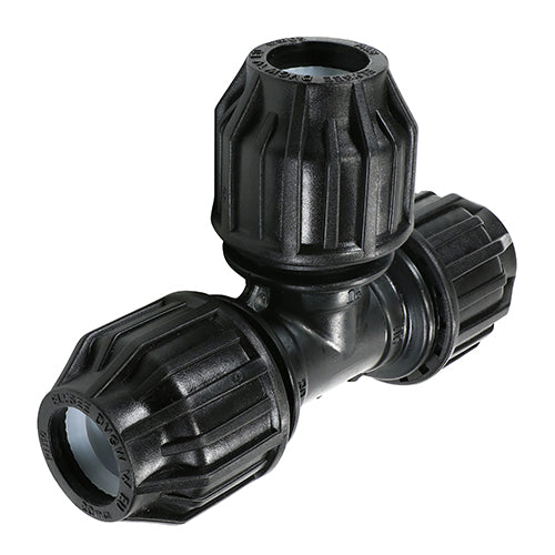 MDPE Pipe Fittings 90 Degree Tee - 20 x 20 x 20mm Image
