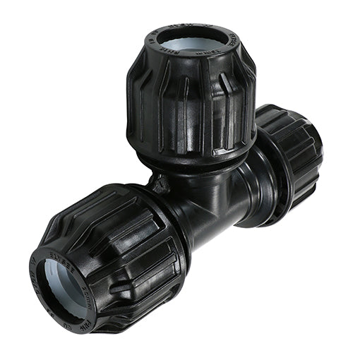 MDPE Pipe Fittings 90 Degree Tee - 25 x 25 x 25mm Image