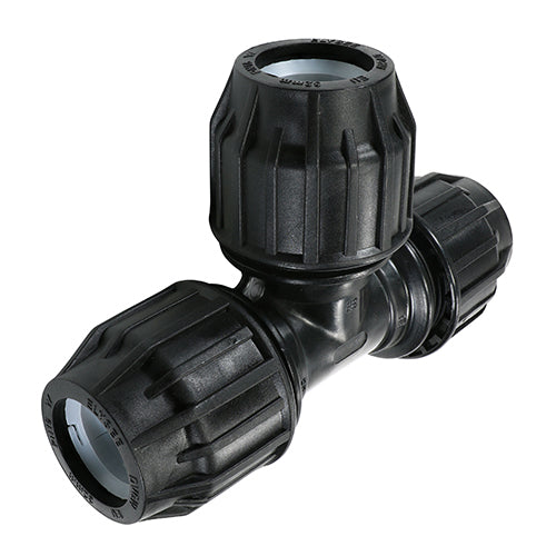 MDPE Pipe Fittings 90 Degree Tee - 32 x 32 x 32mm Image