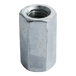 Hex Connector Nuts DIN6334 Silver - M10 Image