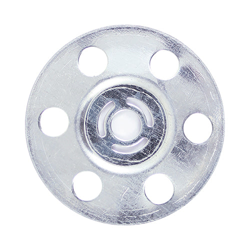 Metal Insulation Discs Silver - 35mm Image