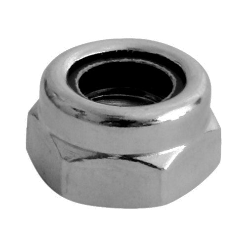 Nylon Insert Nuts Type T DIN985 A2 Stainless Steel - M5 Image