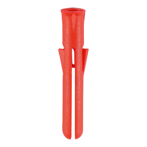 Red Premium Plastic Plugs - 34mm Image