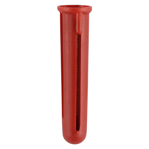 Red Plastic Plugs - 30mm Image