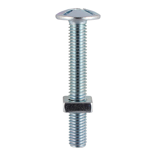 Roofing Bolts & Square Nuts Silver - M6 x 50 Image
