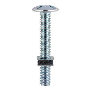 Roofing Bolts & Square Nuts Silver - M6 x 16 Image