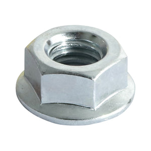 Hex Serrated Flange Nuts DIN6923 Silver - M6 Image