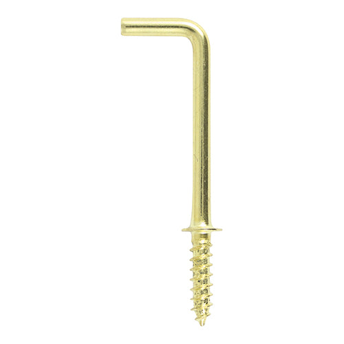 Cup Hooks Square Electro Brass - 38mm Image
