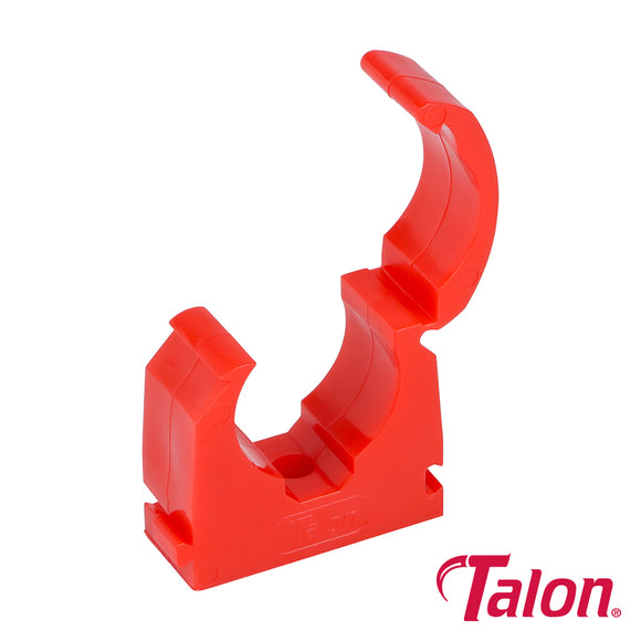 Single Hinged ID Pipe Clips Red - 22mm Image