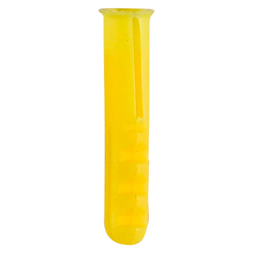 Yellow Plastic Plugs - 25mm Image