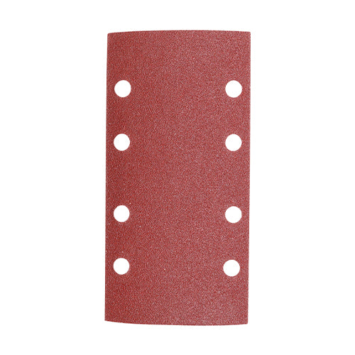 1/3 Sanding Sheets Mixed Red Punched - 93 x 185mm (80/120/180) Image