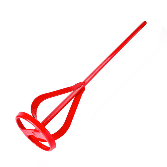 Paint Mixer, Paint and Plaster Mixing Paddle for Drill, Red - 400 x 80mm Image