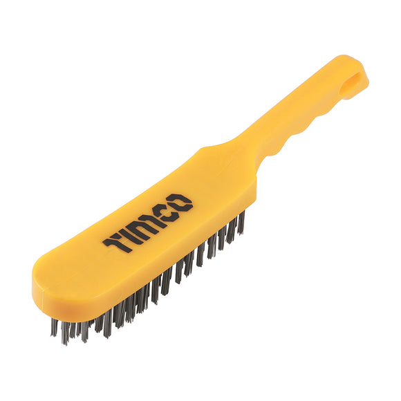 Plastic Handle Wire Brush - 6 Rows Image