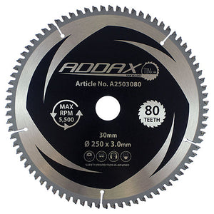 -5° Circular Saw Blade - 250 x 30 x 80T Image