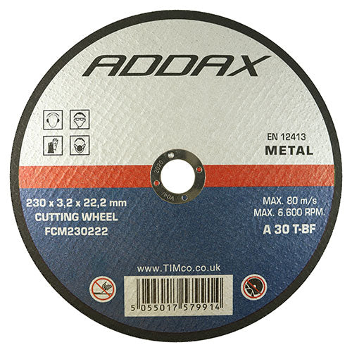 B/Abrasive Flat Wheel Metal - 230 x 22.2 x 3.2 Image
