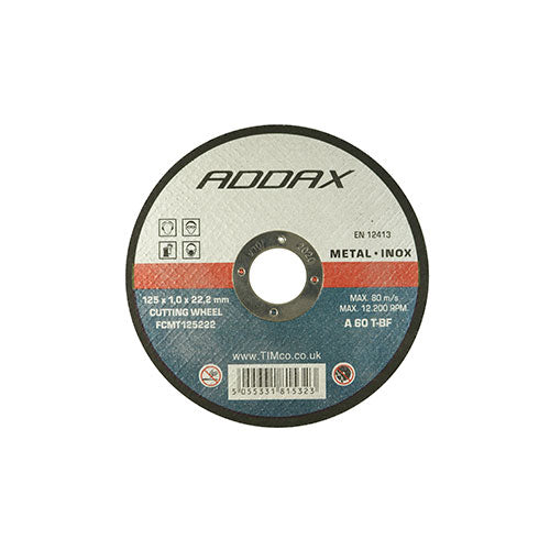 B/Abrasive Flat Wheel Inox - 125 x 22.2 x 1.0 Image