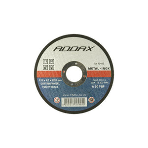 B/Abrasive Flat Wheel Metal - 115 x 22.2 x 2.5 Image