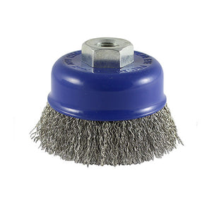 Angle Grinder Cup Brush Crimped Stainless Steel - 100mm Image