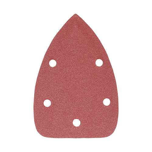 Detail Sanding Pads 120 Grit Red - 95 x 136mm Image