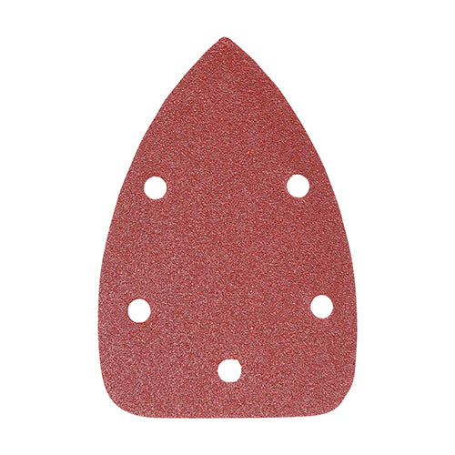 Detail Sanding Pads 80 Grit Red - 95 x 136mm Image