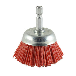 Drill Cup Brush Nylon - 75mm Image